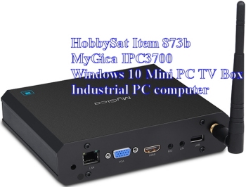 Back of MyGica IPC3700 Windows 10 MiniPC TV Box Computer